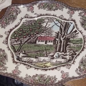 Decorative Plate with Scenic Design